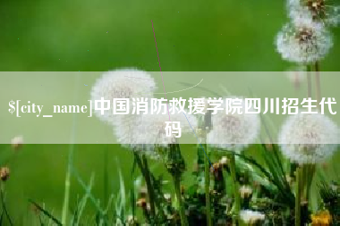固原中国消防救援学院四川招生代码