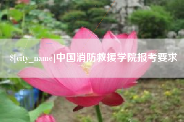 固原中国消防救援学院报考要求