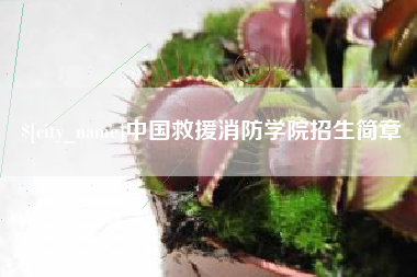 固原中国救援消防学院招生简章