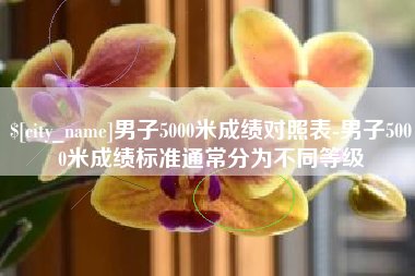 固原男子5000米成绩对照表-男子5000米成绩标准通常分为不同等级