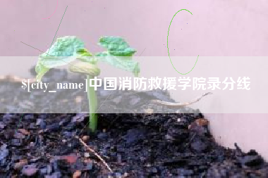 固原中国消防救援学院录分线