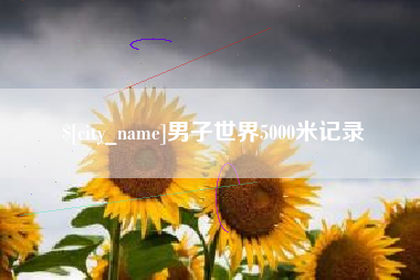 固原男子世界5000米记录