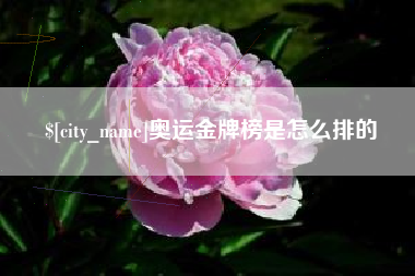 固原奥运金牌榜是怎么排的