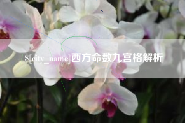 固原西方命数九宫格解析