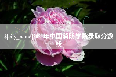 固原2021年中国消防学院录取分数线