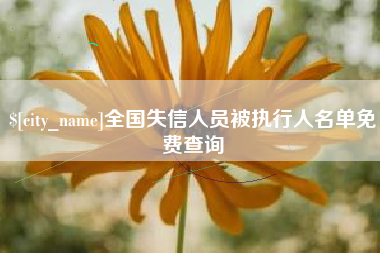 固原全国失信人员被执行人名单免费查询