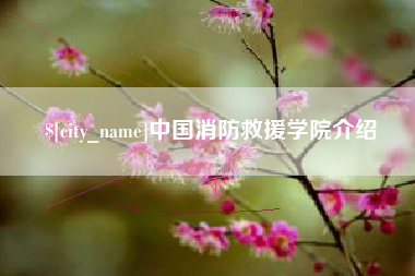 固原中国消防救援学院介绍