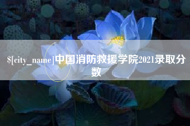 固原中国消防救援学院2021录取分数