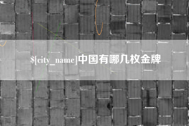 固原中国有哪几枚金牌