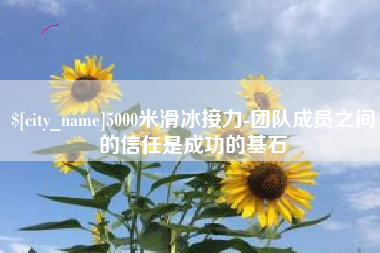 固原5000米滑冰接力-团队成员之间的信任是成功的基石