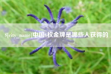 固原中国6枚金牌是哪些人获得的