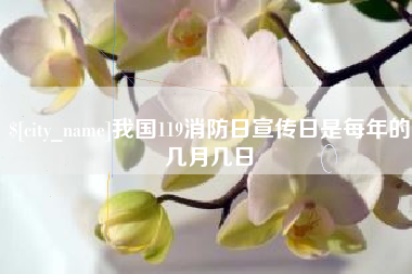 固原我国119消防日宣传日是每年的几月几日