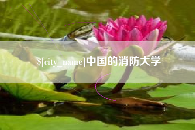 固原中国的消防大学
