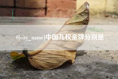 固原中国九枚金牌分别是