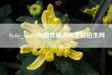 固原中国救援消防学院招生网