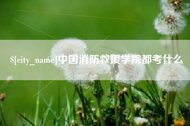 固原中国消防救援学院都考什么