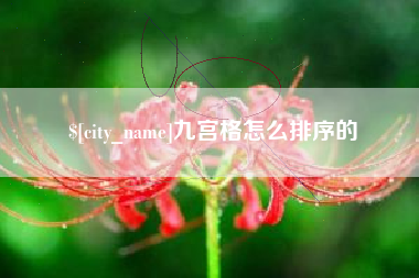 固原九宫格怎么排序的
