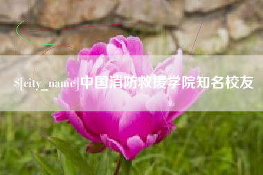 固原中国消防救援学院知名校友