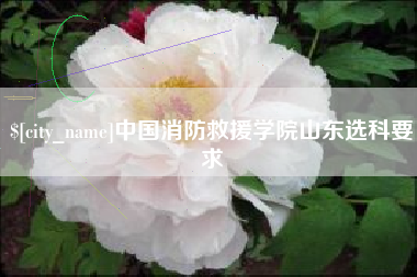 固原中国消防救援学院山东选科要求