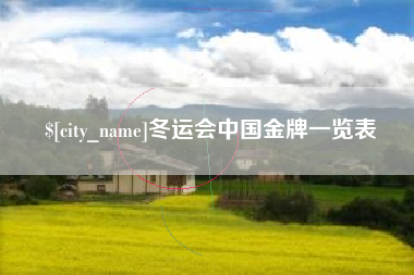 固原冬运会中国金牌一览表