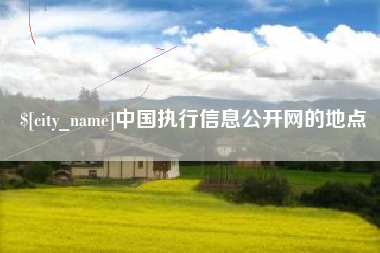 固原中国执行信息公开网的地点