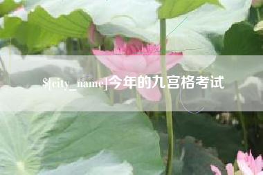 固原今年的九宫格考试