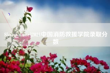 固原2021中国消防救援学院录取分数