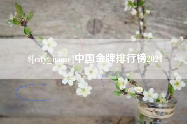 固原中国金牌排行榜2024