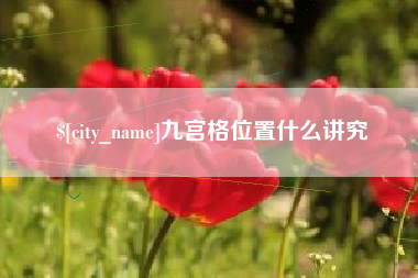 固原九宫格位置什么讲究